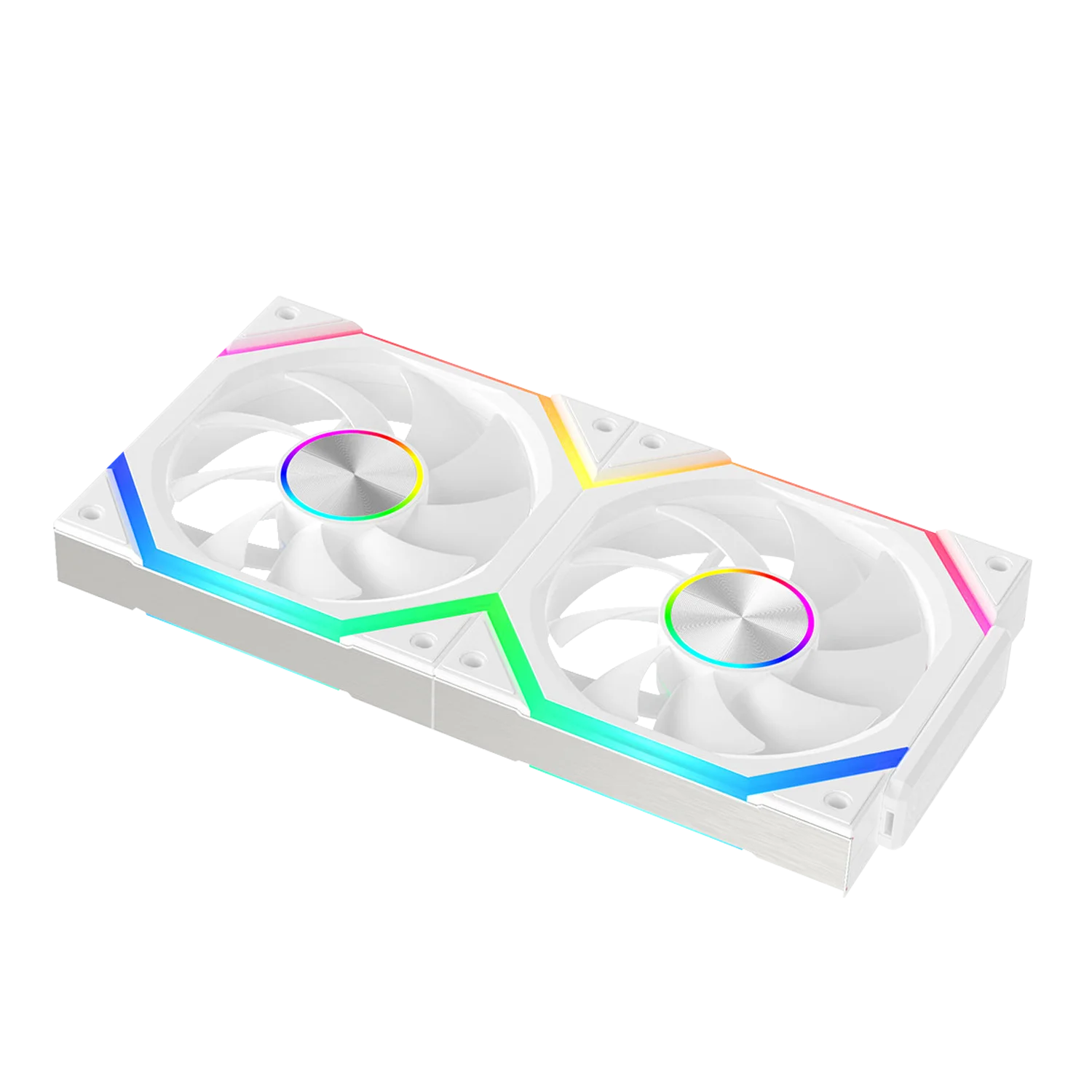 Veebyte XY 120/240/360 Building Block Wireless Splicing Fan 120mm PC Fan PWM Speed Control ARGB 12V Large Air Volume Chassis Fan
