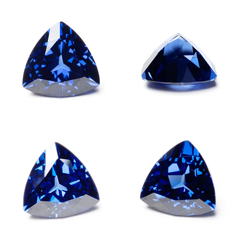 ABCLab Grown Sapphire Royal Blue Color Multiple Cuts Available Gems For Jewelry Setting&Custom Design Selectable Certificate