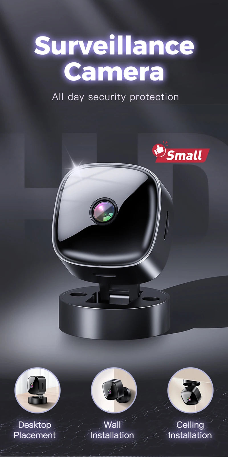 6K HD Mini Camera Wifi Camera Wireless Security Protection Remote Monitor Camcorders Video Surveillance Home Smart Camera 2026