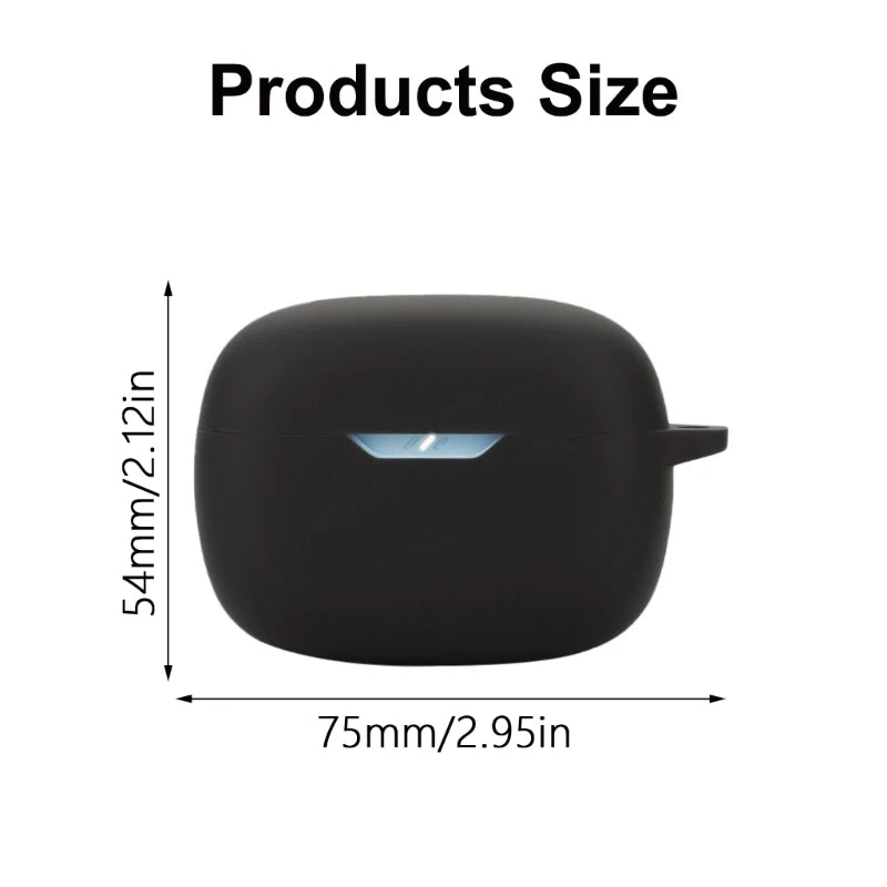 Suitable For JBL Wave Beam 2 Earphone Cover Shockproof Case Skin Antiscratch Sleeve Washable Soft Housing Shell Damage Preventio