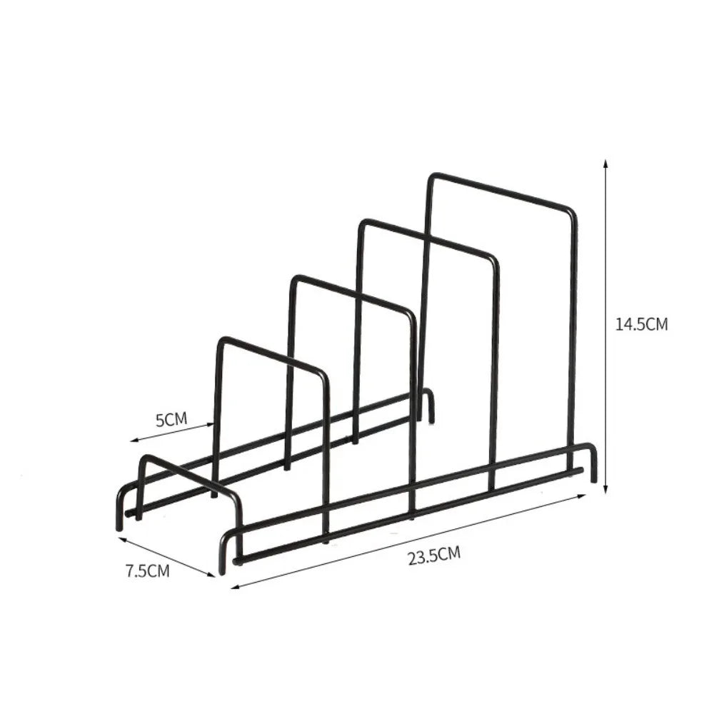 Minimalism Multi Layer Iron Art Rack Shelf Rust-Free Metal Kitchen Organizer Rack Multifunctional Pot Cover Rack Bowl Dish