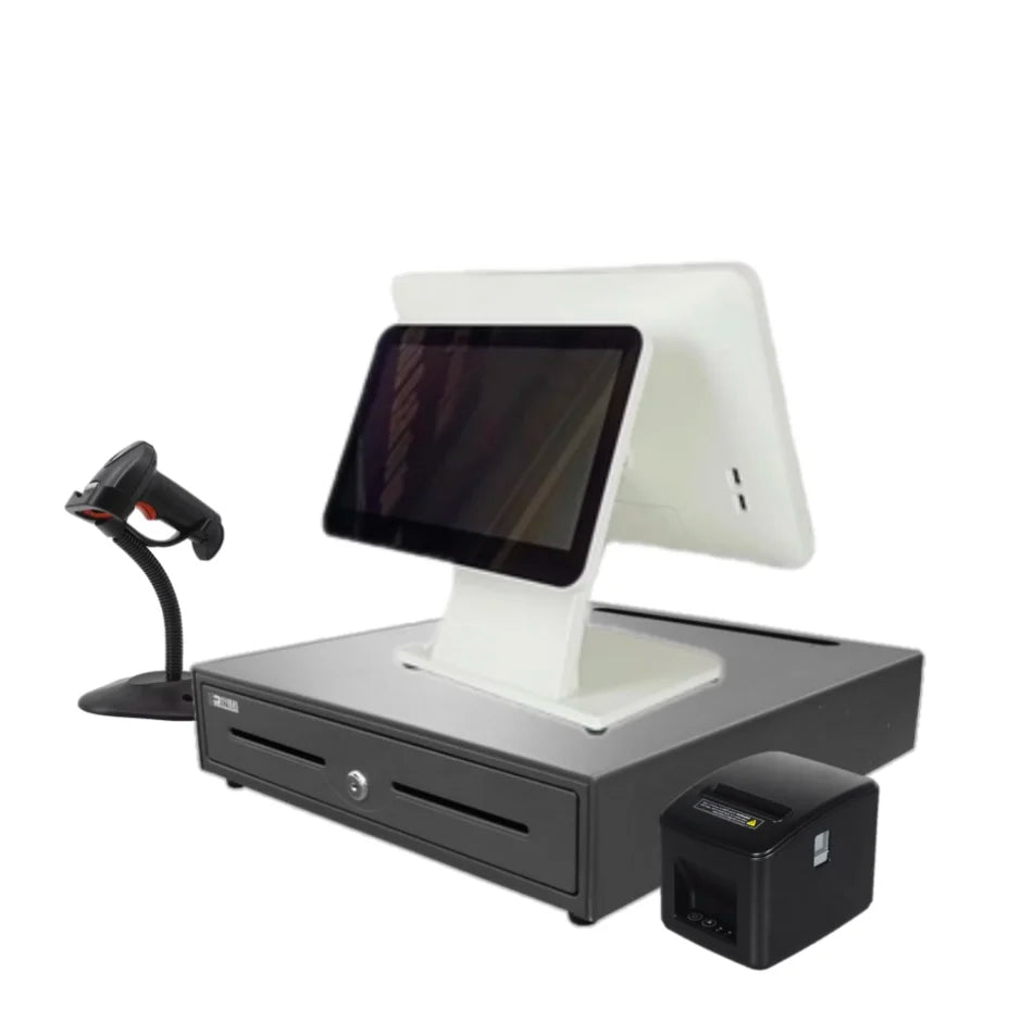 HDD-380A 15.6 Inches Capacitive Touch Screen POS System Machine in WIN with External 80mm Thermal Printer