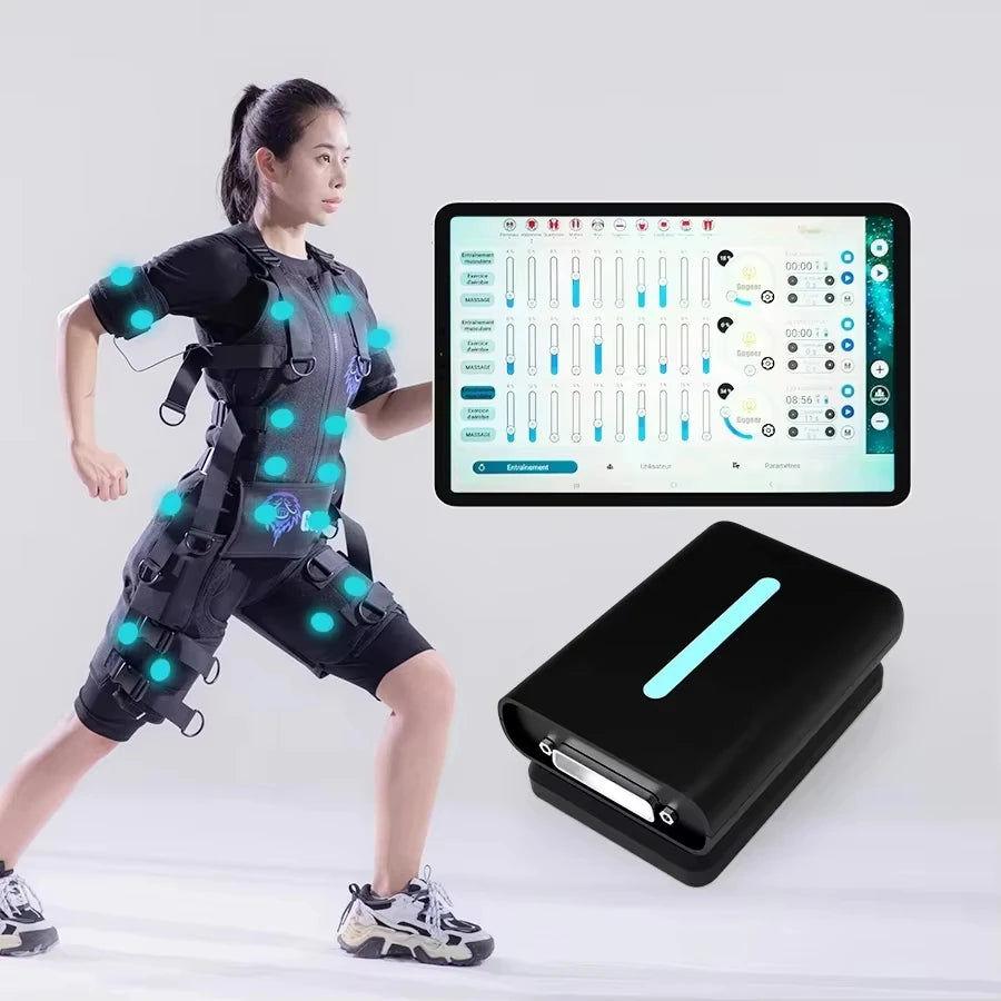 Wireless Full Body EMS Muscle Stimulator for Home Gym Fitness Training Electrotherapy Workout Equipment for Muscle Building