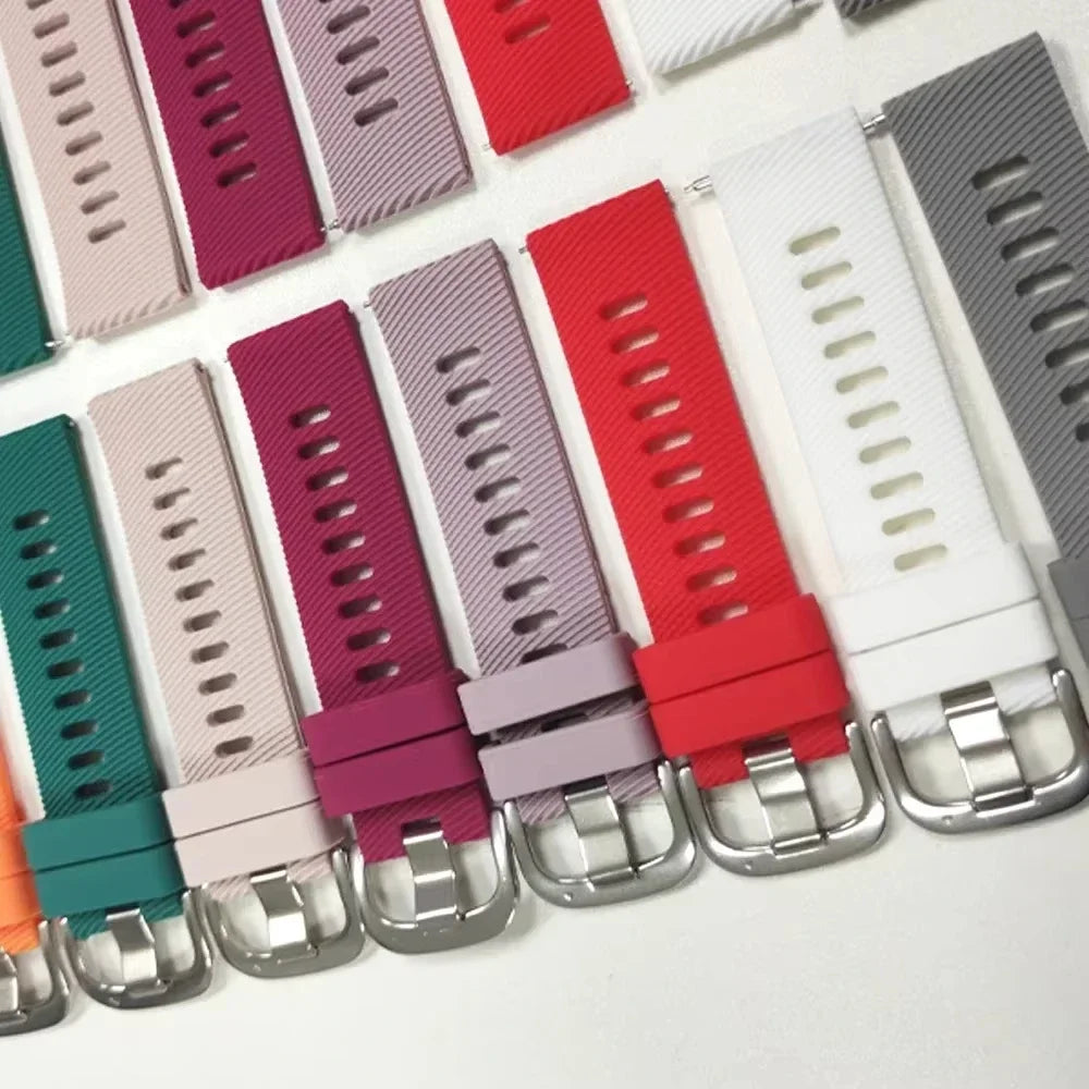 Silicone Strap 20mm For Garmin Forerunner 645 165 245 245M/Vivoactive 5 3 Wristband Bracelet For For Garmin Venu SQ SQ2 Band