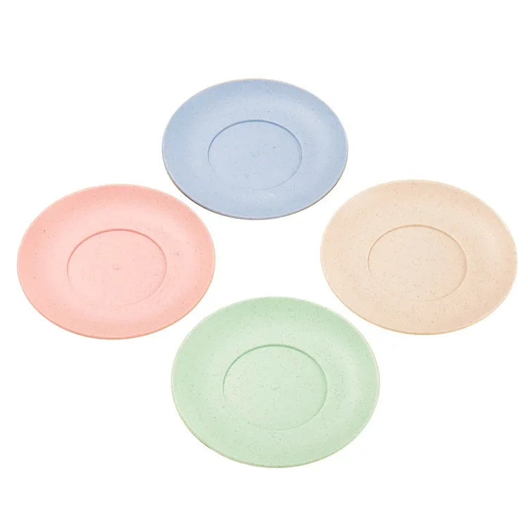 Household Cup, Plate, Single Pack Cereal Bowl, Fruit Fork, Gift Tableware, Rice Bowl, Eco - friendly Wheat Straw Plastic Bowl