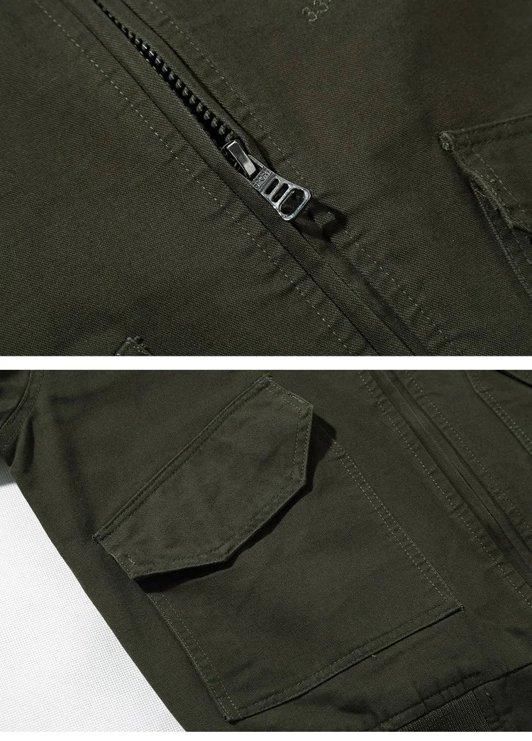Fashion Men Slim Bomber Jackets Trendy Air Flight Jaquetas Casual Coats Quality Male Cotton Stand Collar Outerwear Coats 4XL