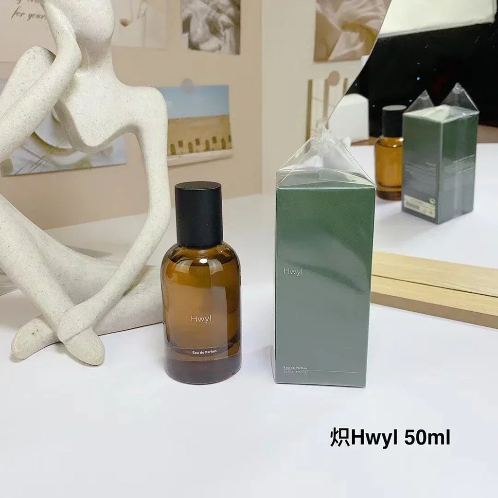 Upscale Exclusive Niche Scent 50ml Classic Hwyl Tacit Rozu Series Unisex Perfume Delicate Woody Floral Daily Aroma
