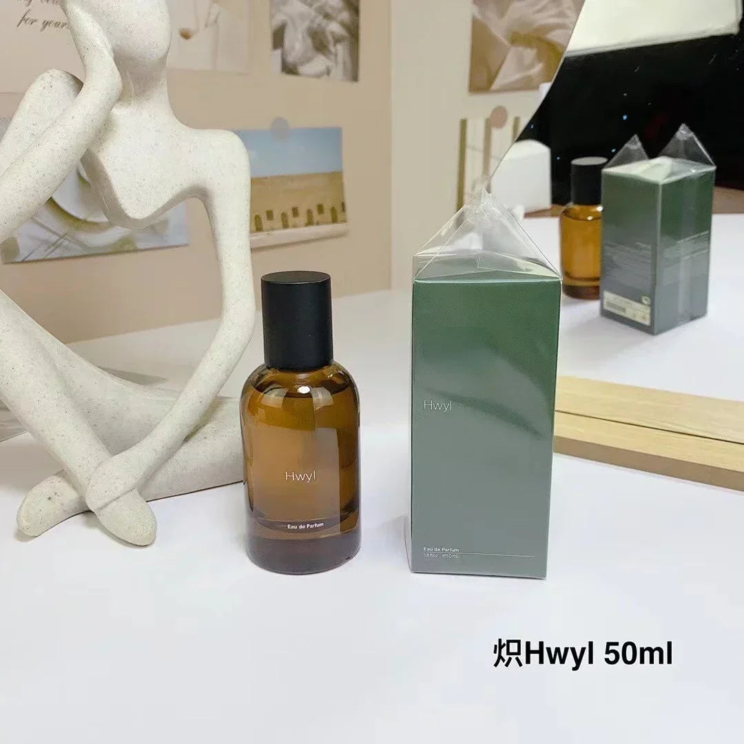 Upscale Exclusive Niche Scent 50ml Classic Hwyl Tacit Rozu Series Unisex Perfume Delicate Woody Floral Daily Aroma