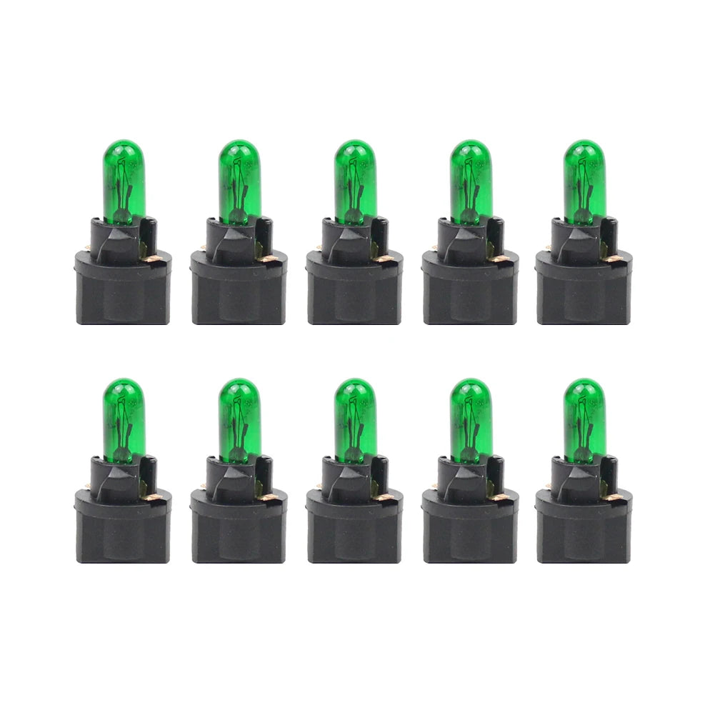 10Pcs T5 SMD LED Car Light Automobiles Light-emitting Diode Instrument Gauge Dashboard Light Bulbs Auto Interior Indicator Lamp