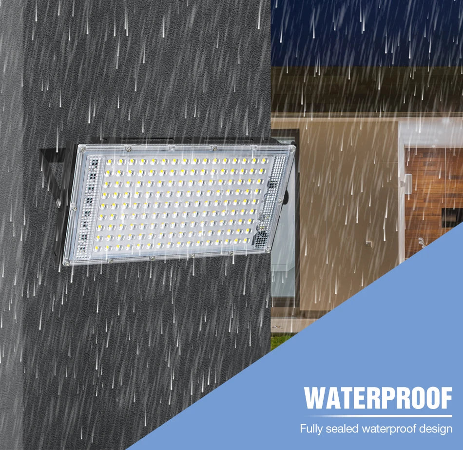 200W Outdoor LED Flood Light IP65 Waterproof Street Lamp 220V Spotlight Storage Room Corridor Gardn Lighting Cold/Warm White