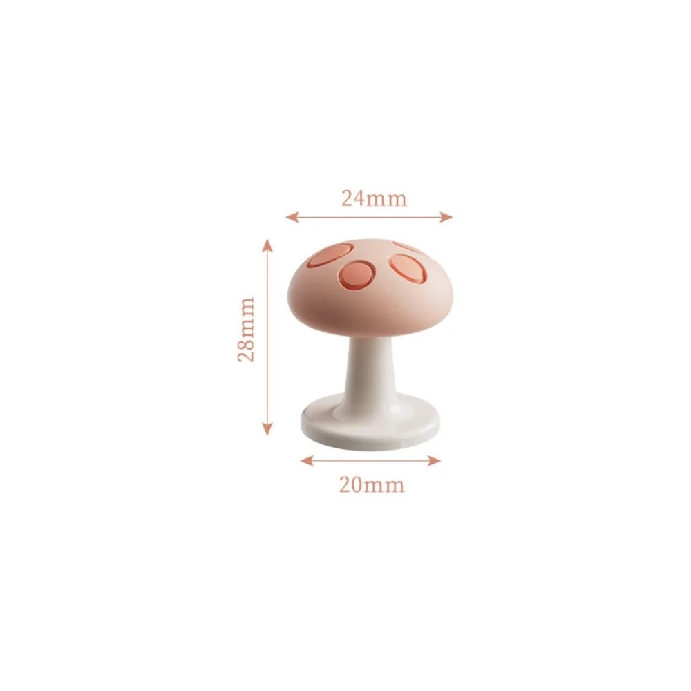 Mushroom Shaped Toilet Press Button Adhesive Creative Toilet Tank Press Button Multifunctional Nail Protector