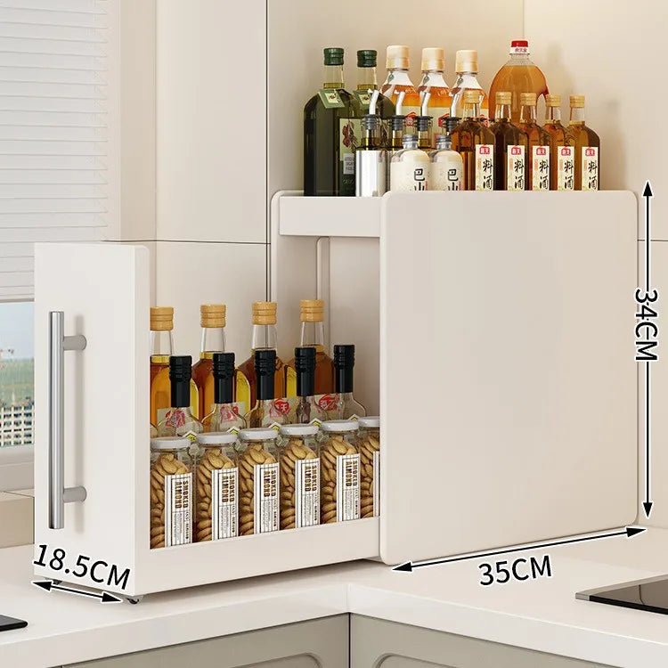 New Pull-out Multifunctional Multi-layer Storage Shelf for Seasoning Products Kitchen Narrow Table Supplies Storage Rack