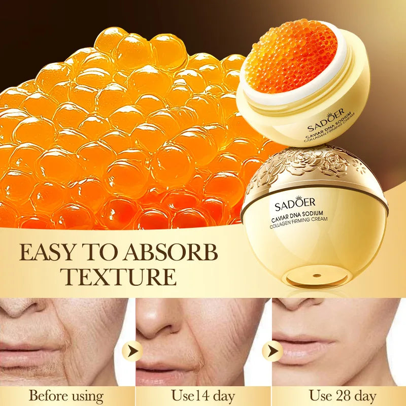 Caviar Anti-Wrinkle Face Cream Collagen Anti-Aging Firming Lift Fade Fine Lines Moisturizing Smooth Brighten Skin Care Products
