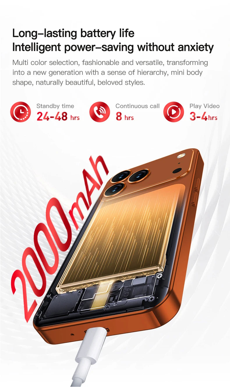 SERVO S45 PRO 4G LTE Mini Smartphone 4.5" Screen Android10.0 OS 3GB+64GB WiFi Hotspot 2MP Camera 2 SIM Card Pocket Smart Phones