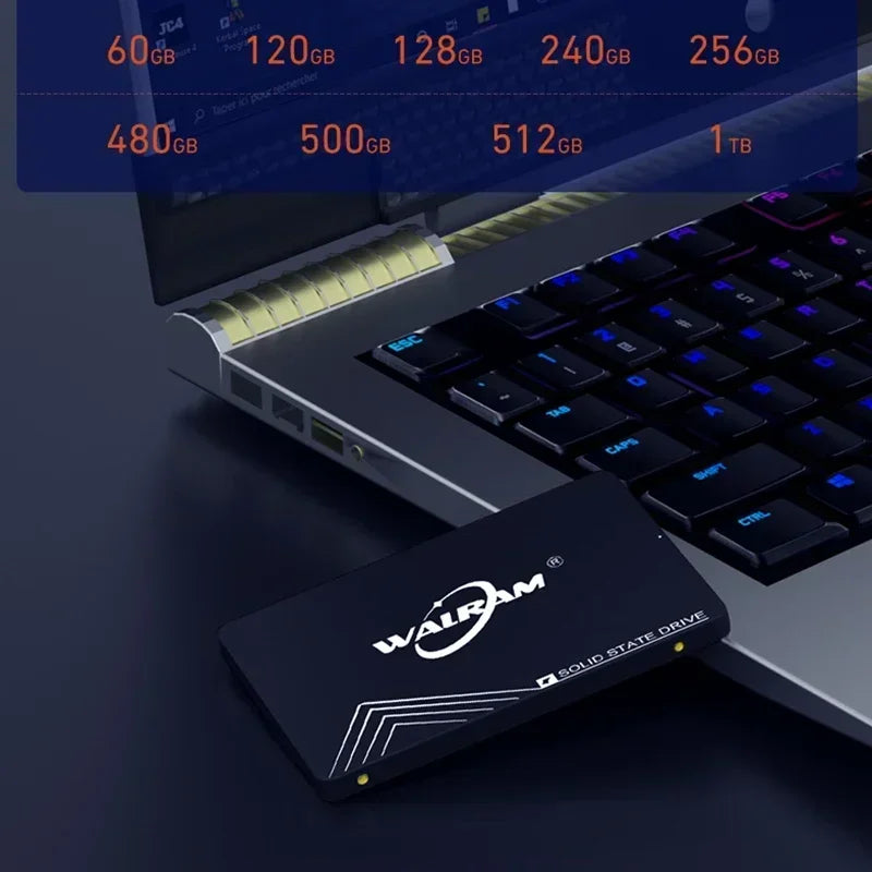 WALRAM 2.5 SATA 3 SSD 1 TB HDD Laptop Internal SATA3 Hard Disk 1TB 512GB 240GB 256GB 128GB 120GB Solid State Drive For Desktop