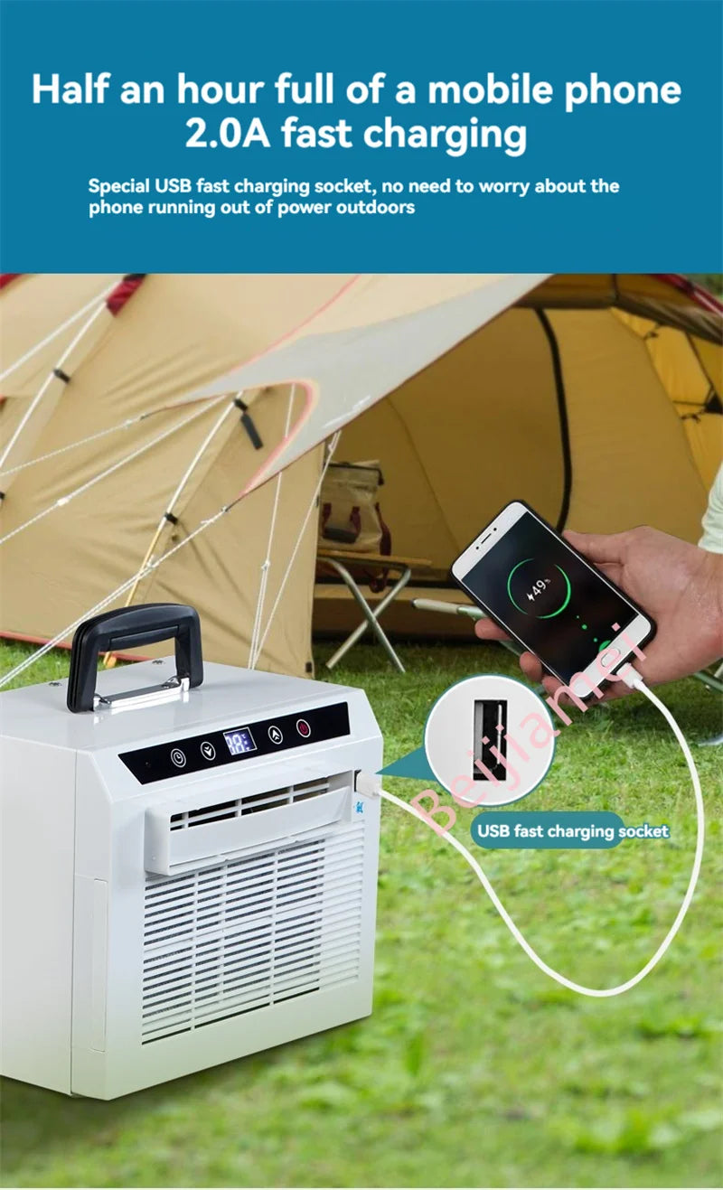 Air Conditioner Mini Mobile Split Portable Air Conditioner Caravan Camping Air Conditioner 3000BTU/H With Remote Control