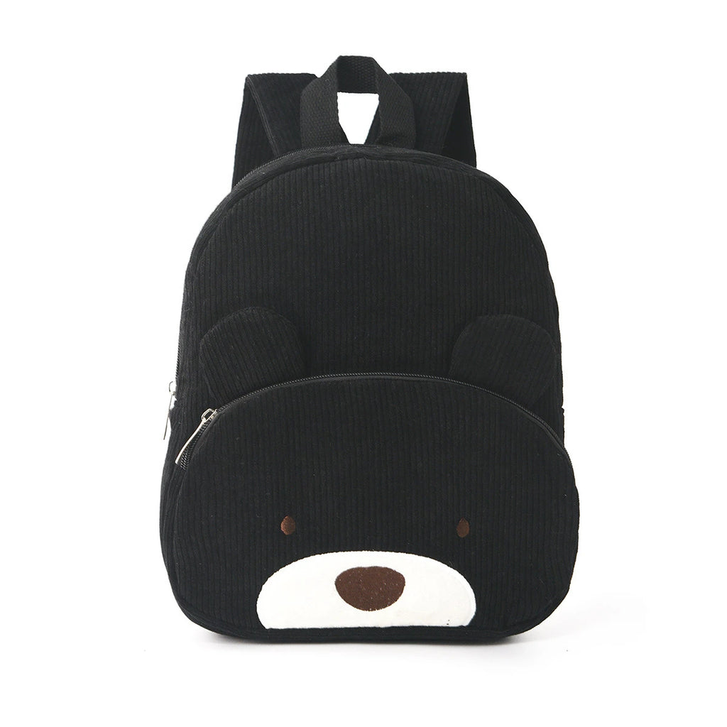 Personalized Name Embroidered Kids Backpack Pastel Corduroy Toddler Bag Soft Ribbed Fabric School Pack Cute Kindergarten Gift