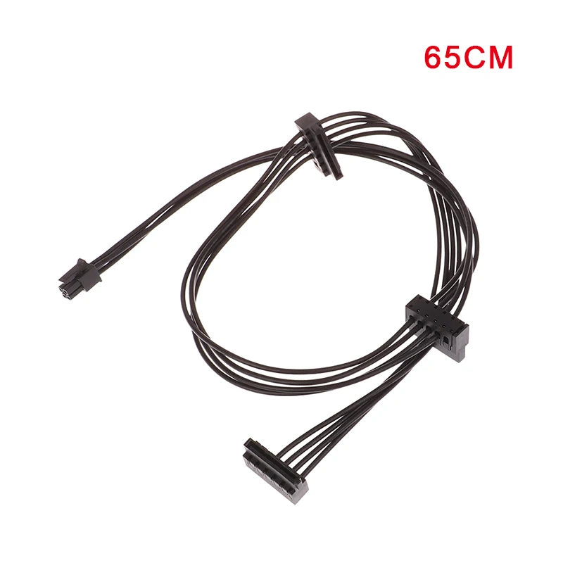 45/65cm Mini 4 Pin To SATA Power Supply Cable For Lenovo Main Board Interface Small 4Pin To One/Two/Three SATA SSD Power Supply