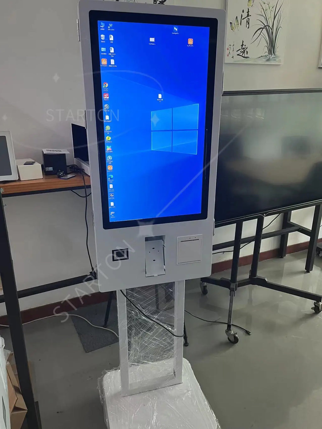 32inch Android Restaurant Menu Kiosks Self Service Ordering Bill Store Terminal Printer Pos Payment Banking Bakery Kiosk Machine
