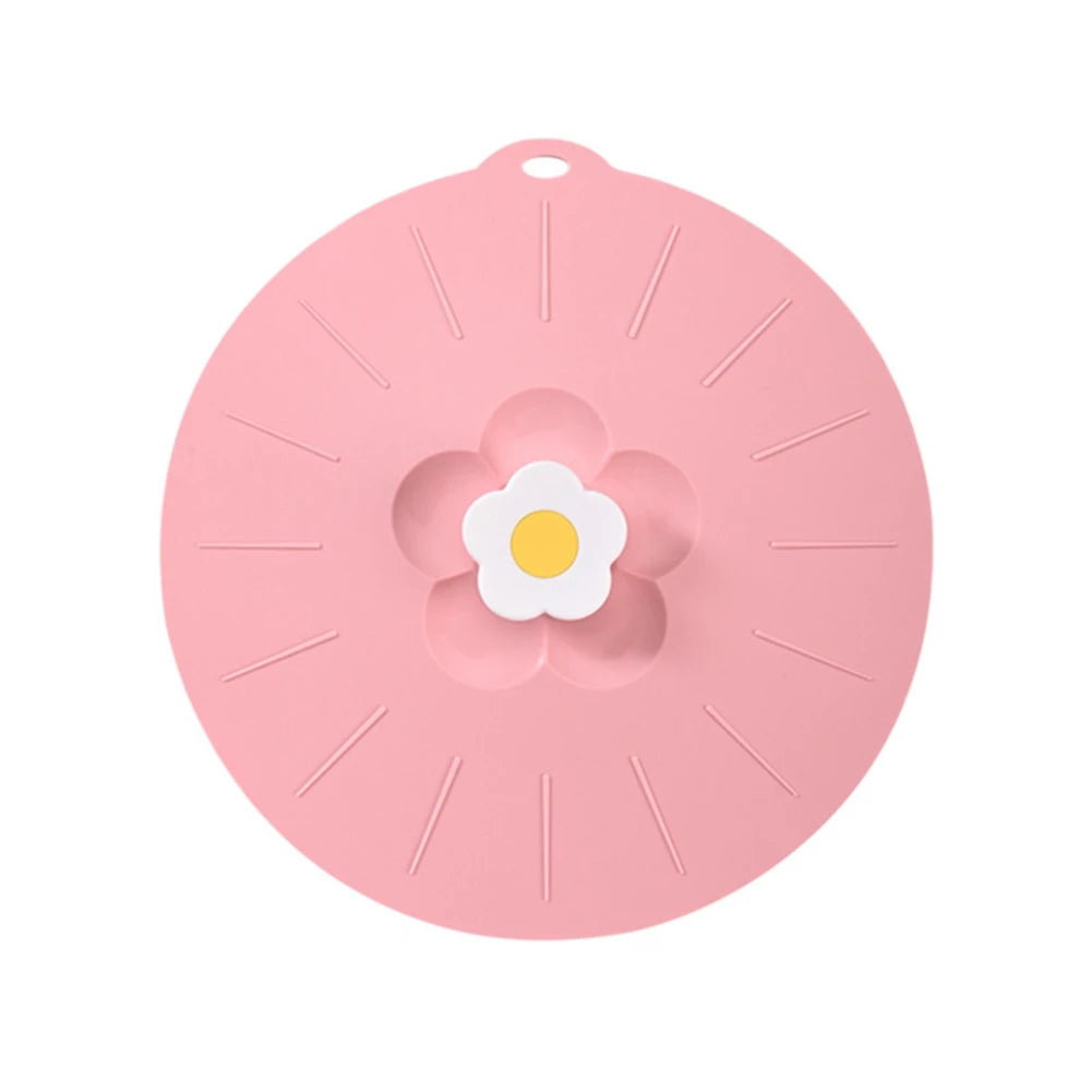 Silicone Flower Shape Handle Food Wrap Microwave Bowl Cover Dustproof Fresh Keeping Cooking Pot Pan Lid Reusable Kitchen Gadgets