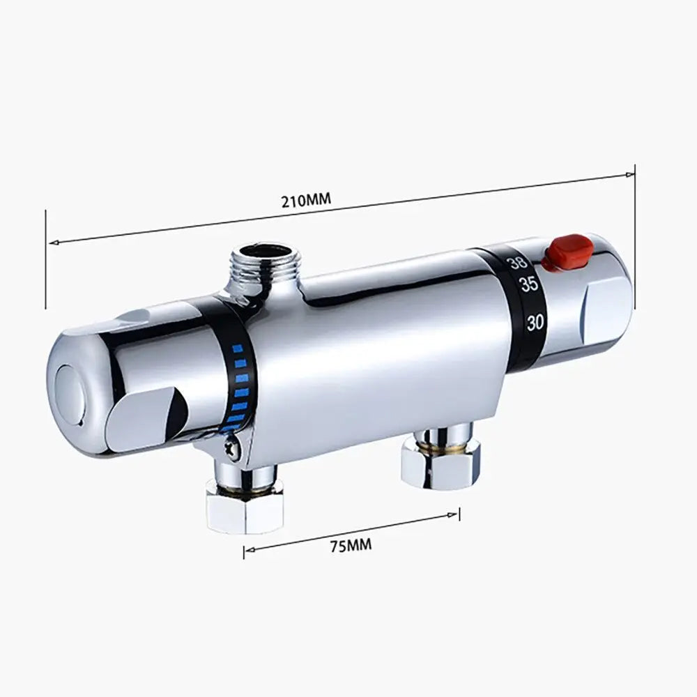 Home 1/2" Outlet Shower Valve Bathroom Accessories Exposed Bar Shower Mixer Bathroom Faucet Valve Tap