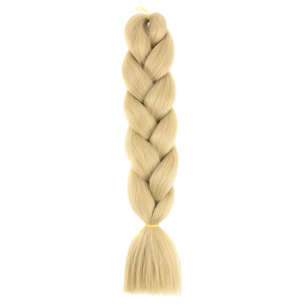 24 Inches DIY Jumbo Braiding Hair Synthetic Hair Extensions Afro Ombre Crochet Braid Hair Wholesale For Women