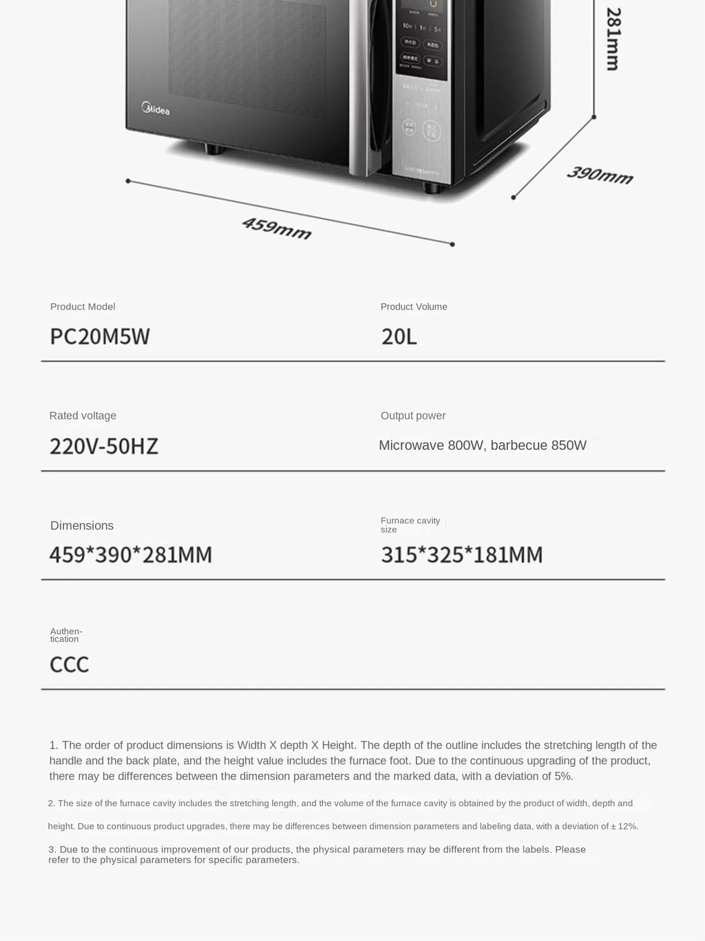 220V Midea Frequency Conversion Microwave Oven Integrated Machine Micro Roasting Level 1 Energy Efficiency Light Wave  New BDC
