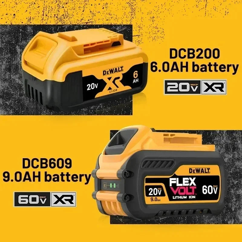 DeWalt Original 20V 60V 6Ah 9Ah MAX Battery Power Tool Replacement for DeWalt DCB184 DCB182 DCB205 DCB200 18Volt 20v Battery