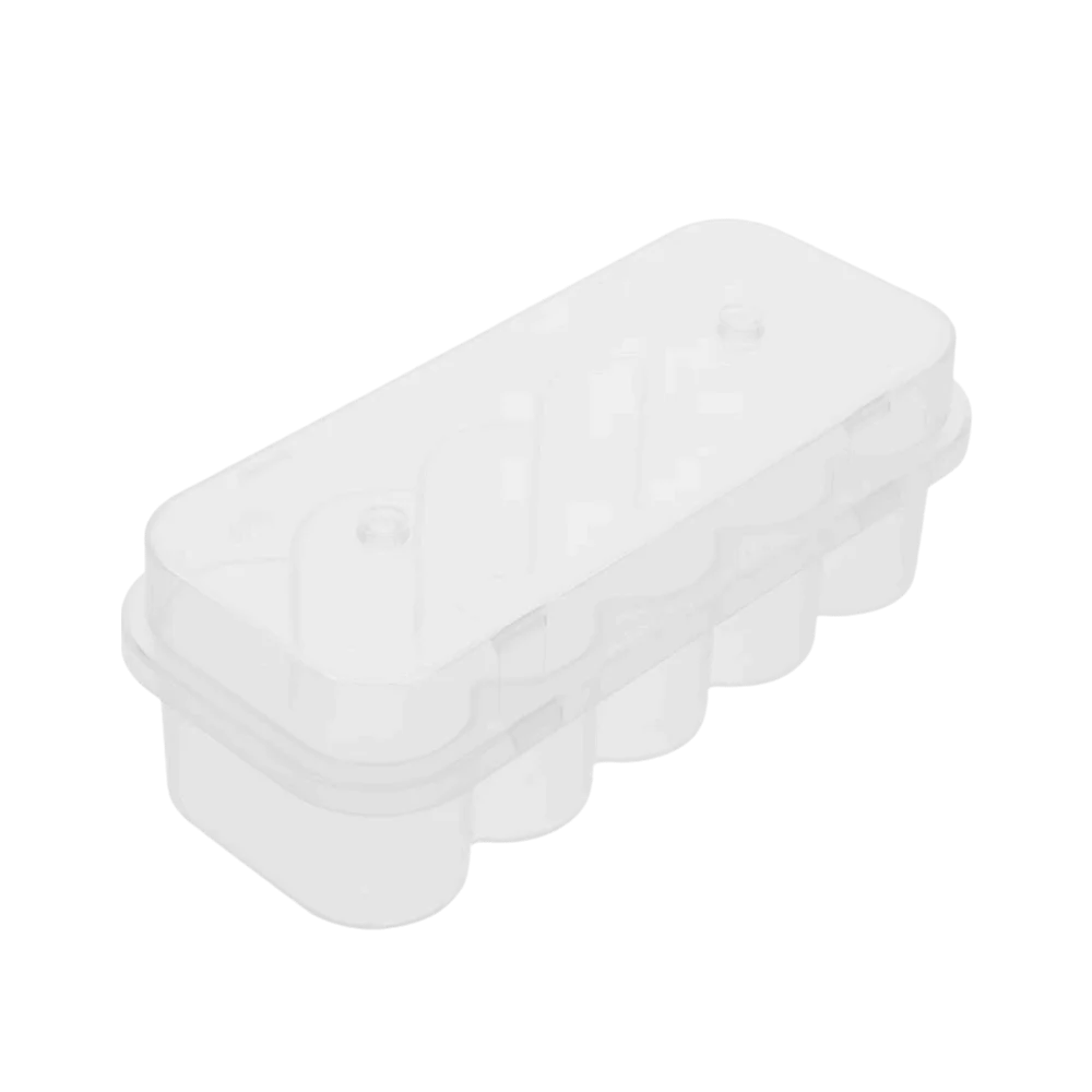 3/5/7/10mL 2/10/24-Slot Vial Storage Case Plastic Stackable Microtube Storage Box Clear Freezer Tube Box Refrigerator Organizer