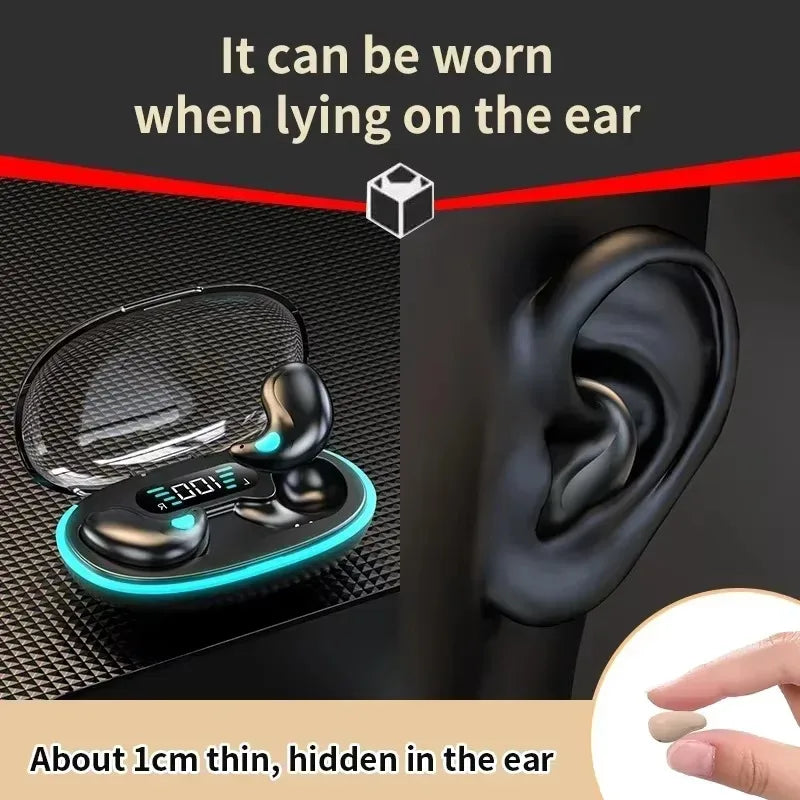 Sleeping Earbuds Wireless Mini Headphones For Work TWS Bluetooth Earphone Stereo Hidden Headsets with Mic HD Call Sport