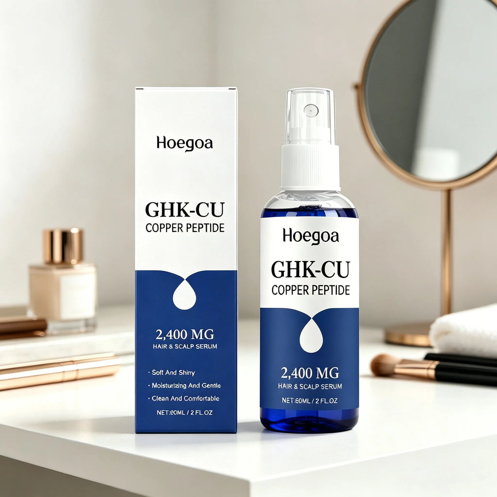 Hoegoa Ghk‑cu Copper Peptide Hair Serum Improve Dry Split Plit Hair End Repair Scalp Barrier Fast Absorption Hair Repair Essence