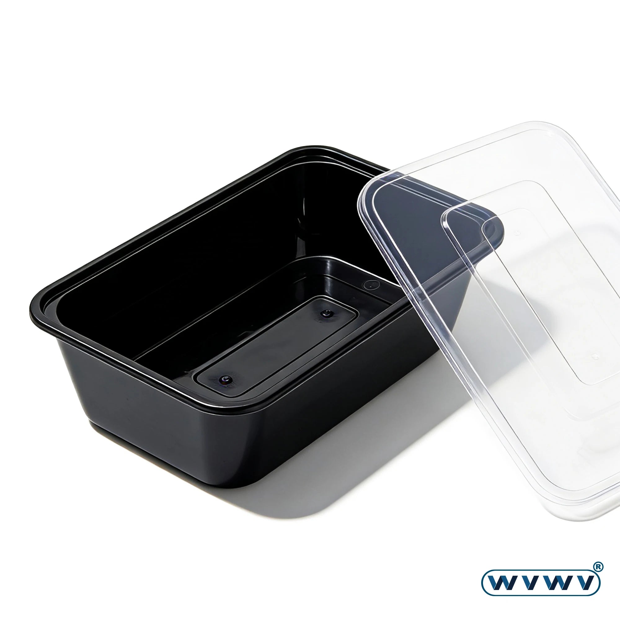 10/50Pcs 20Oz/600Ml Black Lunch Boxes, Food Storage Containers with Lids, Meal Prep Containers, Stackable, Microwaveable, Reusable Food Storage and Lunch Containers, Suitable for Refrigerator Organization, Storing Leftovers,