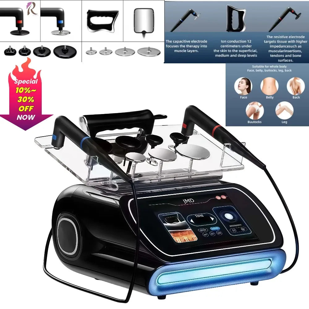 2026 INDIBA 448KHZ Tecar Therapy Machine Physiotherapy Pain Relief Body Slimming Skin Rejuvenation Professional SPA Salon Beauty