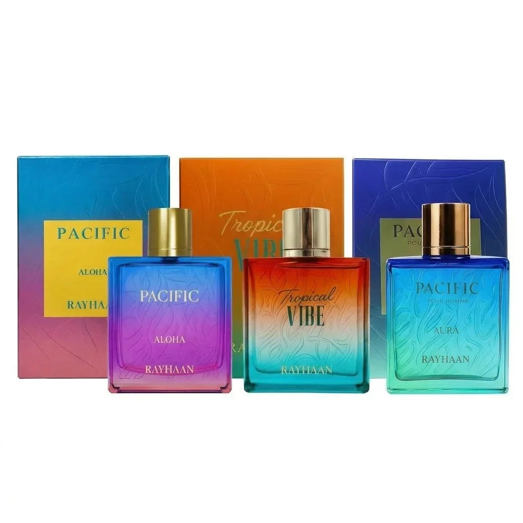 Jungle Vibe Tropical Vibe Pacific Aura Aloha Fresh Wave Men Eau de Parfum Long Lasting Spray Fragrance For Him Scent