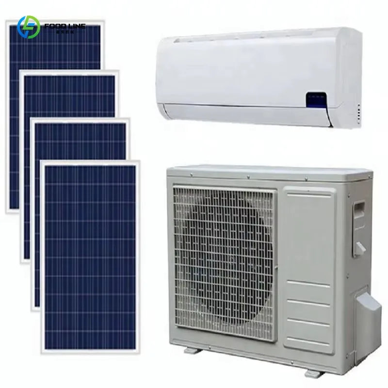 Household Split Solar Air Conditioner 12000BTU 18000BTU, 100% Solar Energy Room AC Price List Available