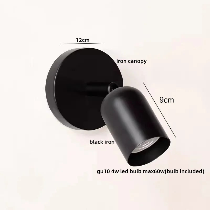 IWHD Nordic Modern LED Wall Lamp Sconce Pull Chain Switch Bedroom Living Room Corridor Cream Style Stair Light Fixture Luminaria
