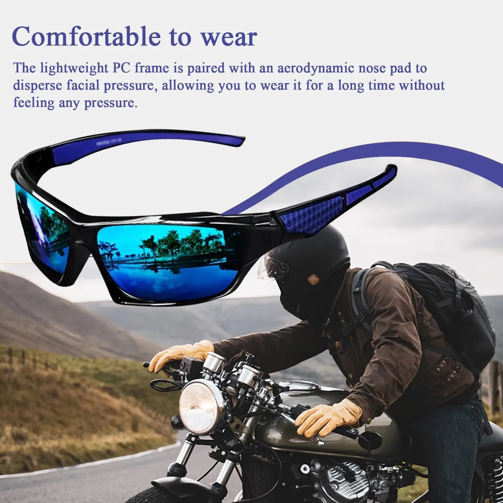 Mens Sun Glasses Lightweight Sun Glasses Polarized Sunglasses Outdoor night vision driver driving cycling sports glasses