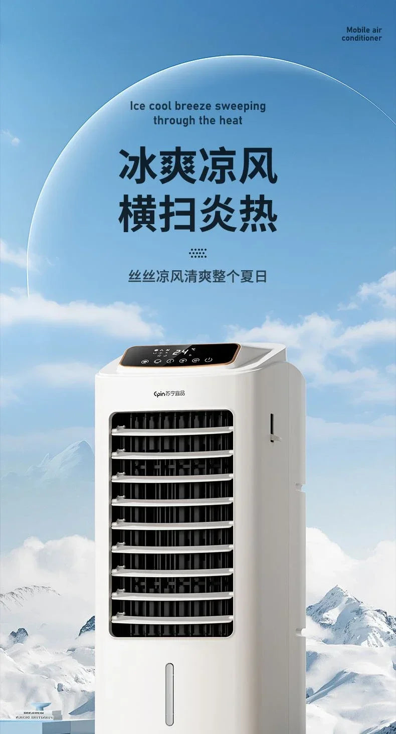 Portable Powerful Cooler: Cooling and Heating Dual-Use. For Home, Office, Dormitory. mini air conditioner