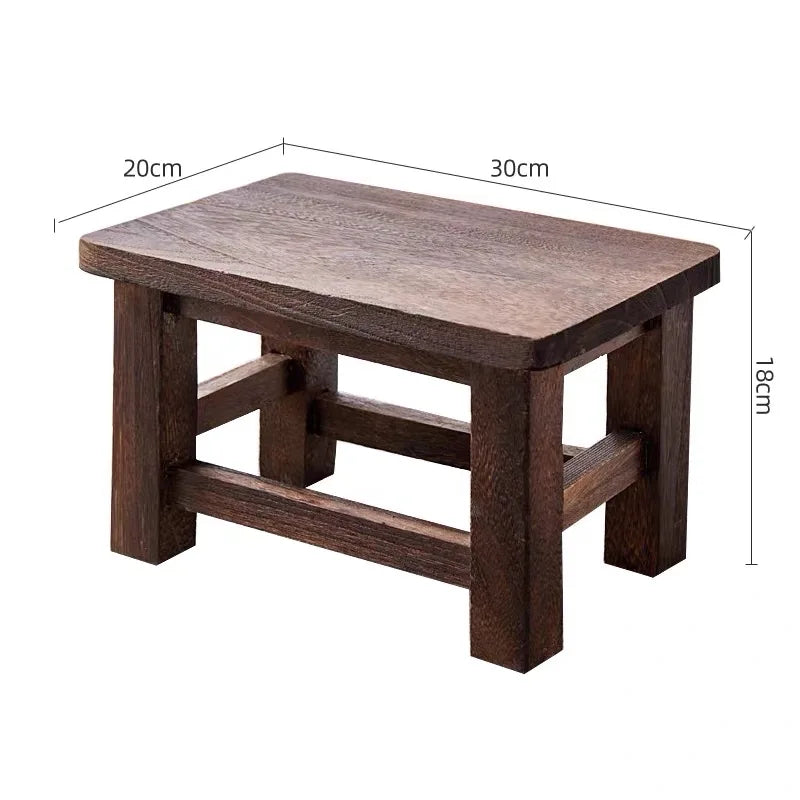 Modern Minimalism Solid Wood Small Stool Household Adult Living Room Shoe Changing Stools Children's Small Bench Muebles
