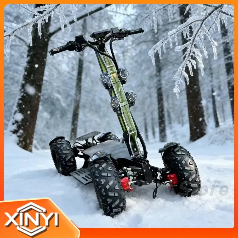 2026 New Arrival All Terrain Electric Scooter for Hunting Cart 4WD 16KW 60V Personal Mobility Vehicle Off Road ATV UTV