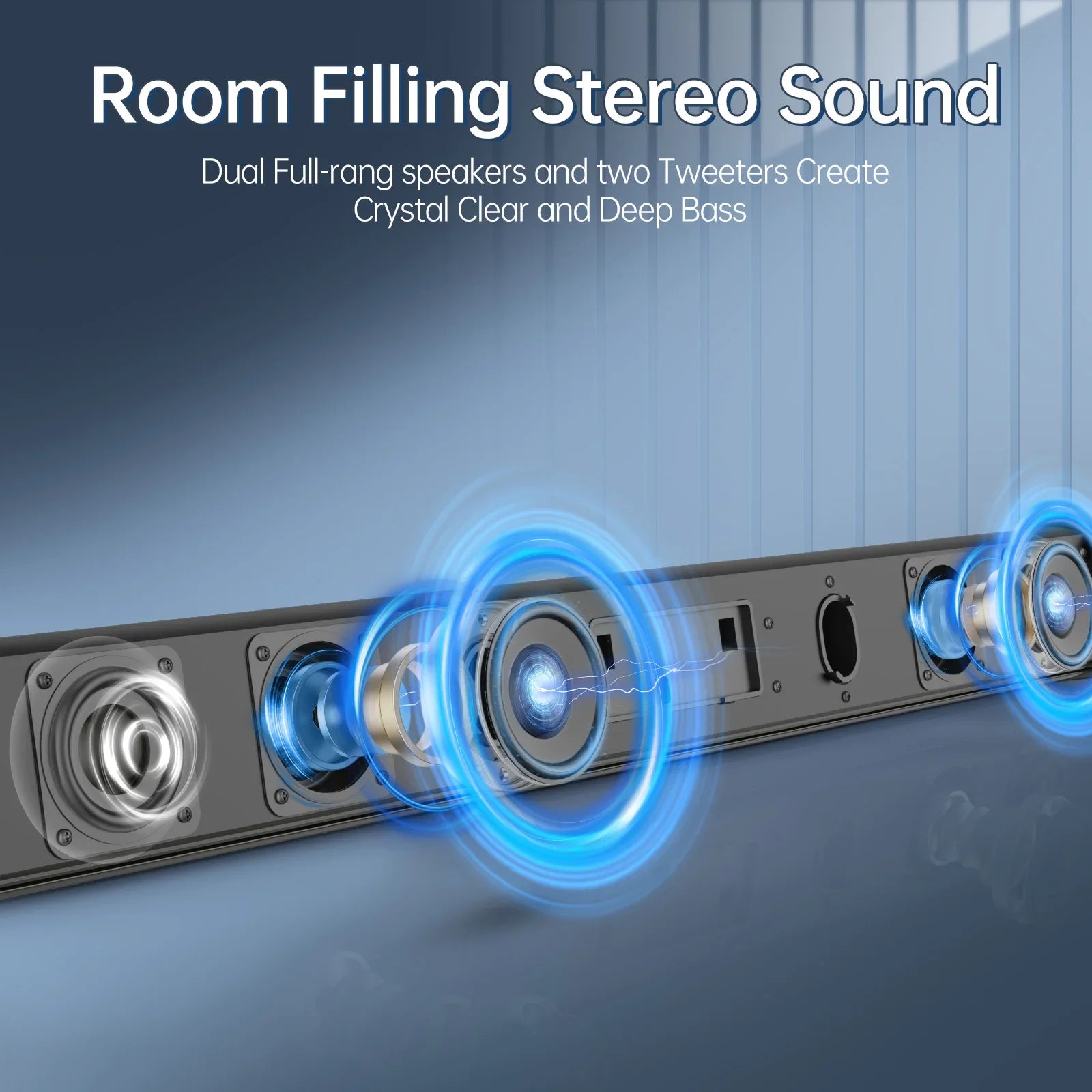 TV Sound Bar Home Theater Bluetooth With Remote Control Bass Soundbar TF FM USB Subwoofer For Computer Phone Computer Sound box