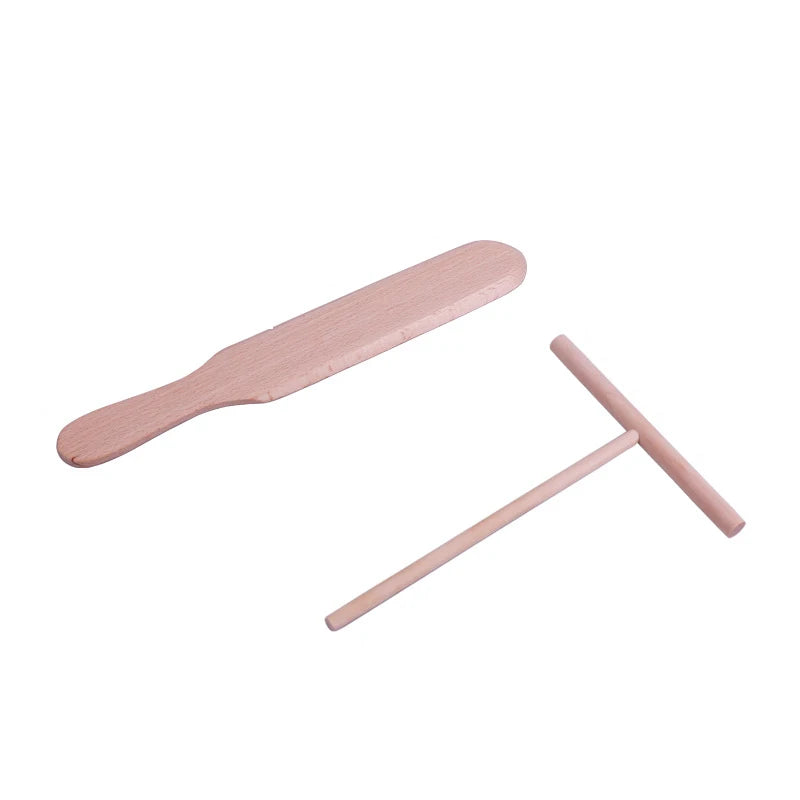 Wooden Crepe Maker Pancake Batter Spreader Stick Spatula Pancake Spreader Tool Crepe Maker Cooking Baking Tool Kitchen Gadgets