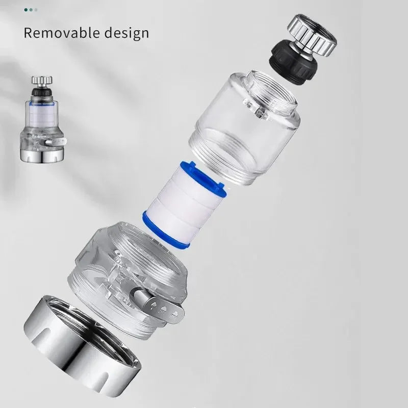 360 Rotating Water Purifier Filter Tap Universal For Kitchen Bathroom Shower Household Filter PP Cotton High Density