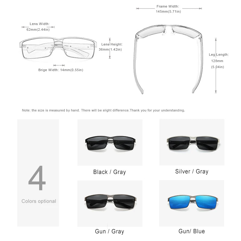 KINGSEVEN New Photochromic Sunglasses Men Chameleon Polarized Pilot Sun Glasses Driving Square Eyewear Men's Sun Glasses Male