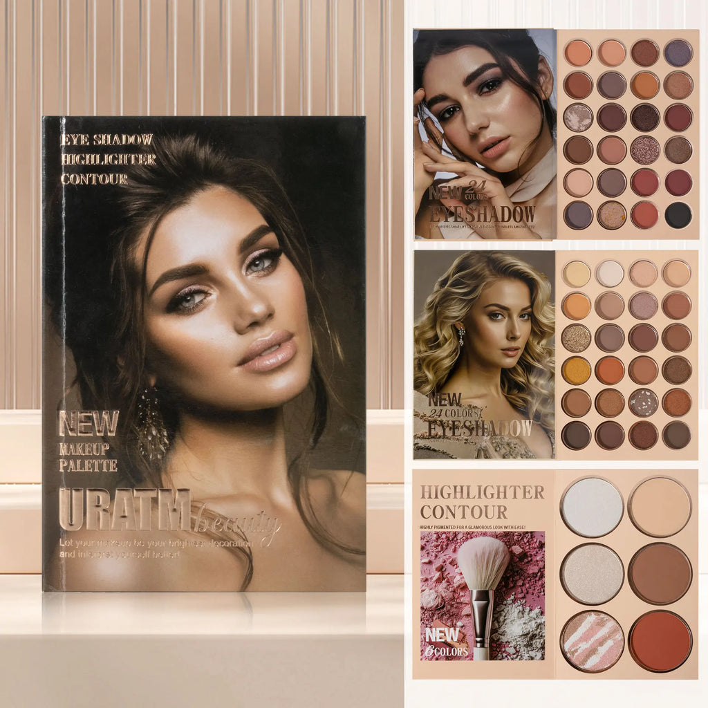 54-color Professional Makeup Palette Book Cosmetics Palette Matte Pearlescent Blush Highlight Contouring All-in-one Cosmetics