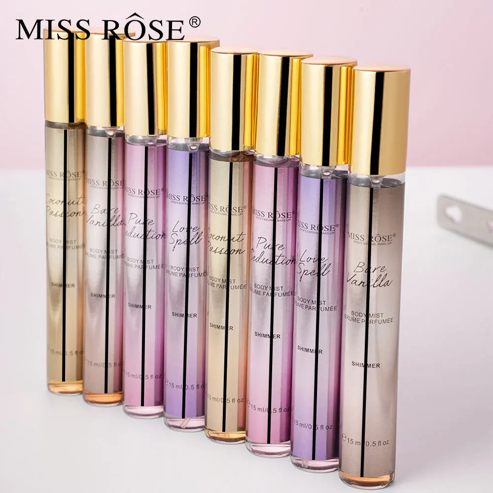 15ml Portable Shimmer Floral Perfume For Women Long‑lasting Light Fragrance Mini Scent Body Mist Daily Cosmetics
