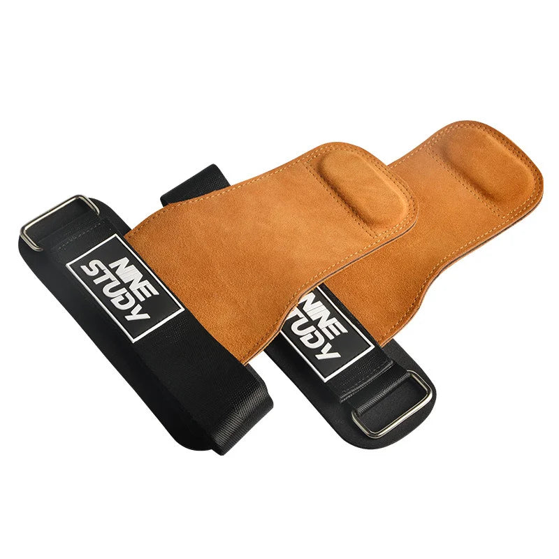 1Pair Gym Pull-Up Grip Strap Wrist Straps Anti-Slip Weight Power Belt Lifting Pads Deadlift Workout Palm Protection Gloves