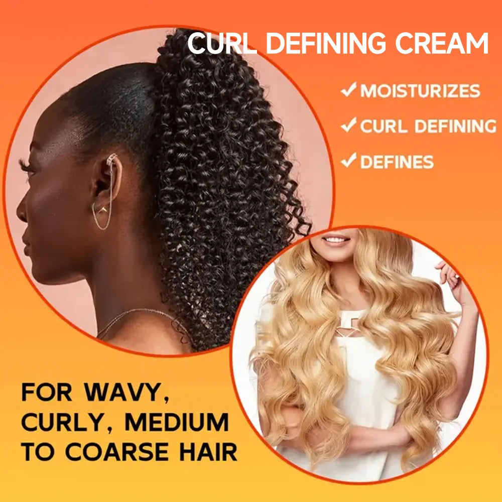 100ml Curly Hair Elastin Long Lasting Moisturizing Prevent Dry Hair Plump And Curly Hair Nature Voluminous Styling Hair Cream