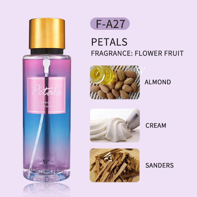 Women Victoria Perfume Lasting Charm Spray Vanilla Coconut Mixed Sandalwood Secret Spray Fragrance Flower Fruit Airfresh Perfume