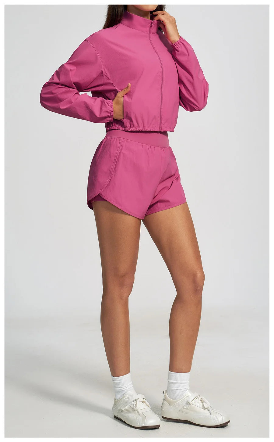 Women Outdoor Running Suit Two Pieces Yoga Set Breathable Quick Dry Fitness Sportswear Workout Clothes Sports Outfit
